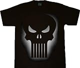  : Punisher Lighted Skull Black T-shirt Tee