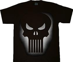 Punisher Lighted Skull Black T-shirt Tee
