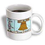 Londons Times Famous People Places Books Cartoons - Ben Franklin and the Liberty Bell - Mugs