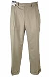 RALPH Ralph Lauren Mens Pleated Pinstripe Pant 40W x 30L Light Tan