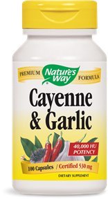 Cayenne-Garlic Nature's Way 100 Caps Cayenne-Garlic Nature's Way 100 Caps