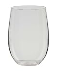 Adele Large Stemless Plastic Wine Glass (Set of 6)