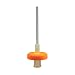 Millipore SLGVX13TL PVDF Hydrophilic Millex GV Syringe Filter Unit, Non Sterile with Tube Outlet, 0.22 Micron, 13mm Diameter, Yellow (Pack of 100)