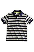 Boy's Short Sleeve Multi-Stripe Pique Polo