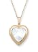 14k Yellow Gold Mother-of-Pearl Heart Locket, 18