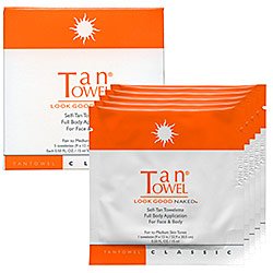 Tantowel Self Tan Towelette Packets, Fair to Medium Skin Tones 10 ea