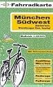 Fahrradkarte München Südwest, Ammersee, Starnberger See, Isartal. 1:40000