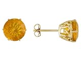 18KT 3.50CTW FIRE OPAL STUD EARRINGS