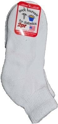 Women's Diabetic Quarter Crew Socks (Pack of 6)