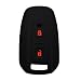 KMH Silicone Key Cover For Tata Indica Vista/Manza 2 Button Remote Key (Black with red) RS.99.00