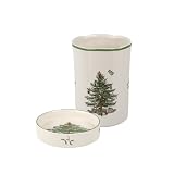 Spode Christmas Tree Sculpted Wine Caddy and Coaster
