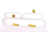Wandregal Lounge Cuben oval wei&szlig; 3er Set