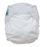 Tiny Tush Elite One-Size Cloth Diaper Aplix (Velcro-type) WHITE