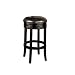 Armen Living 404 26-Inch Backless Swivel Barstool, Brown