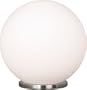 Eglo  85264A Rondo, Silver/Frosted Opal, 1-Light Table Light Fixture