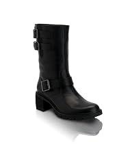 Ladies Rockport Anna Motor Boot Black Leather Boots US 6.5 by Rockport