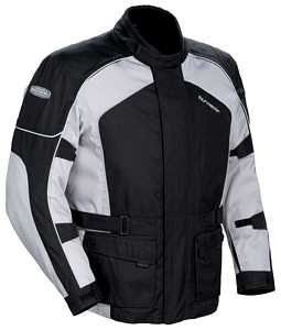 TOURMASTER CORTECH SABER 2 MOTORCYCLE JACKET SILVER BLACK
