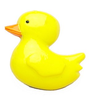 Rubber Ducky Shower Curtain Hooks - set of 12