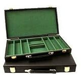 The Best New Trademark 300 Chip Case Padded Black Vinyl Solid Brass Latches And Hinges Fully Felt Lined, Hot Item