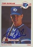 Tom Quinlan, Syracuse Skychiefs - Blue Jays Affiliate Autographed Card