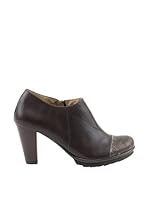 Liberitae Zapatos Abotinados Tacón (Marrón / Bronce)
