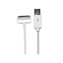 StarTech.com 2m (6 ft) Long Down Angle Apple&reg; 30-pin Dock Connector to USB Cable for iPhone iPod iPad with Stepped Connector - Charge Sync