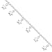 Beautiful 7" .925 Sterling Silver Stars title=