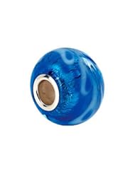 Kera Silver Blue Murano Glass Bead
