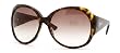 GUCCI 2952 086 HAVANA BROWN GRADIENT OVERSIZED PLASTIC SUNGLASSES.