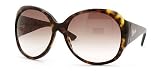 GUCCI 2952 086 HAVANA BROWN GRADIENT OVERSIZED PLASTIC SUNGLASSES.