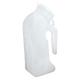 Medpro Portable Male Urinal with Snap-On Lid, 1000 Cc Capacity