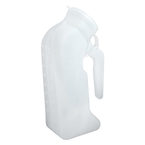 Medpro Portable Male Urinal with Snap-On Lid, 1000 Cc Capacity