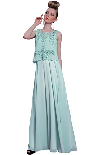 BPSFStudios Light Mint Bateau Neck Formal Evening Dress - XS