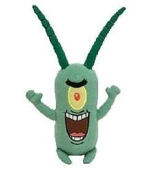 Spongebob Squarepants Sheldon J. Plankton Ty Beanie Baby