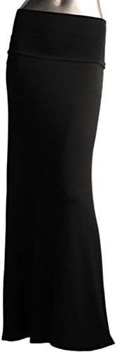 TrendzArt Women's Rayon Span Full Length Long Maxi Skirt - Made in USA