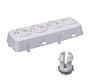 Leviton OSFOA-W Fixture-Mounted Offset Adapter Accessory for OSFHU, 3 Position, White