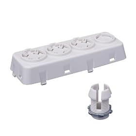 Leviton OSFOA-W Fixture-Mounted Offset Adapter Accessory for OSFHU, 3 Position, White by Leviton