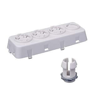 Leviton OSFOA-W Fixture-Mounted Offset Adapter Accessory for OSFHU, 3 Position, White by Leviton