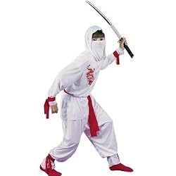 White Ninja Deluxe Child Costume - Medium (8-10)