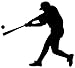 Wallmonkeys Wall Decals Wallmonkeys Sports Silhouette Baseball Peel and Stick Wall Decal, 12 x 11