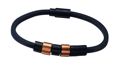 Police Sixpack Leather Bracelet 21cm