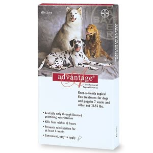 Flea Control For Dogs And Puppies 21-55 Lbs 4 Month Supply