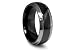 Edward Mirell Two Tone Midnight Black Titanium Ring