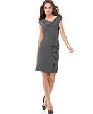 Calvin Klein Dress, Cap Sleeve Ruffled