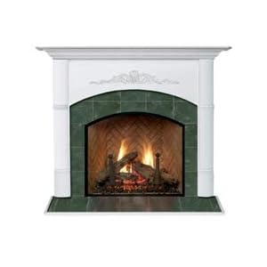 Viceroy A Flush Fireplace Mantel in Medium English Chestnut