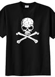 Big Mens Skull and Bones T-Shirt (Big & Tall and Regular Sizes)