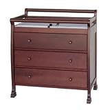 Kalani 3 Drawer Changing Table in Cherry Finish By Da Vinci Baby Furniture