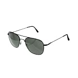 American Optical Flight Gear Original Pilot Sunglasses, Black Frame, Polarized Color Correct 30034