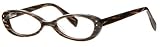 Concord Full Women's Ophthalmic-quality Reading Glasses (Readers) with FREE Designer Hard Case and Microfiber Cleaning Cloth: Brown Tan Lattice
