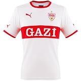 PUMA Kinder Trikot VFB Stuttgart Home Replica, white-team regal red, 128, 739393 01
